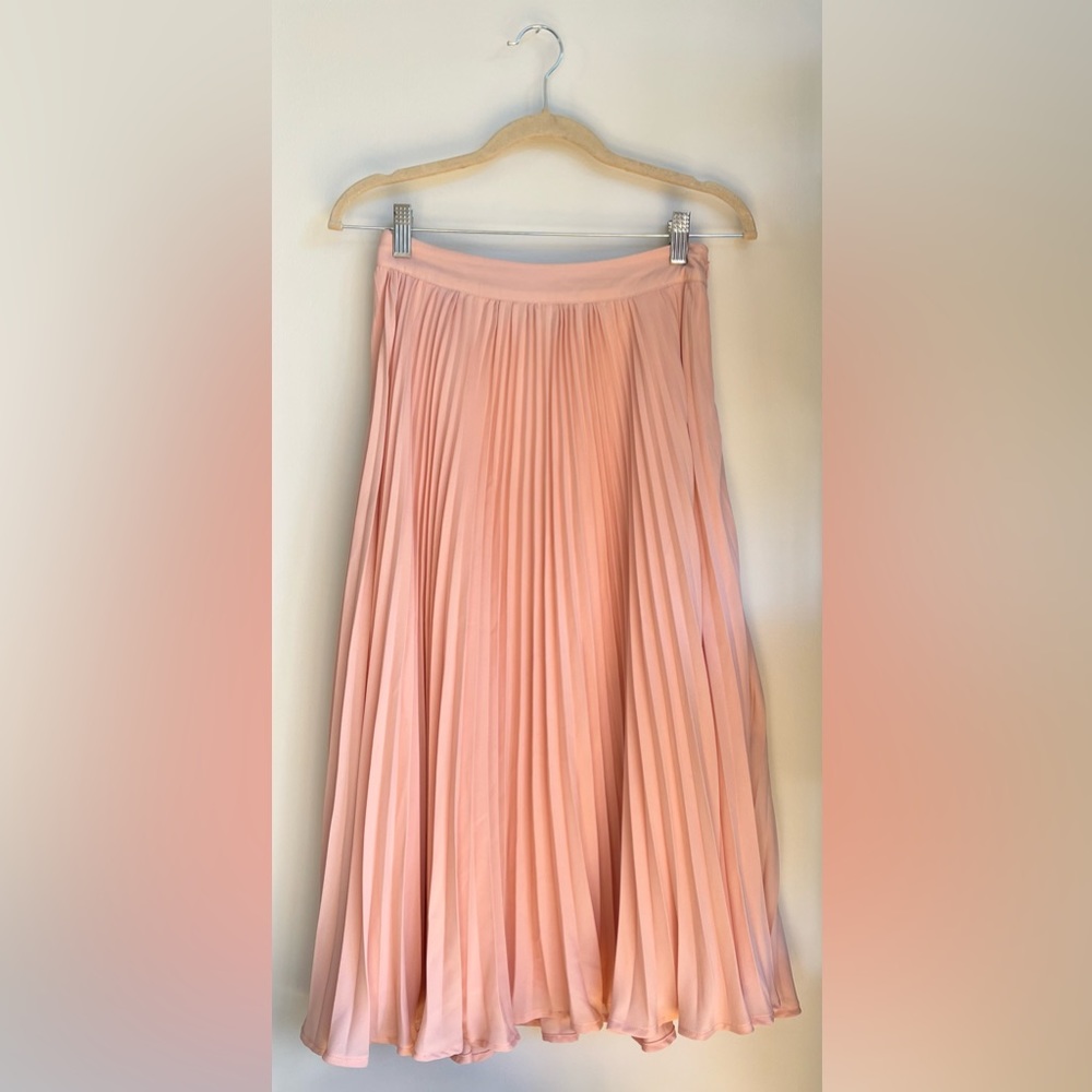 English Factory Pleated Midi Skirt